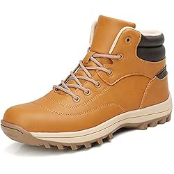 [SIXSPACE] スノーブーツ メンズ スノーシューズ 防寒靴 スノーぶーつ アウトドア ウィンターブーツ ブラウン 27.5cm