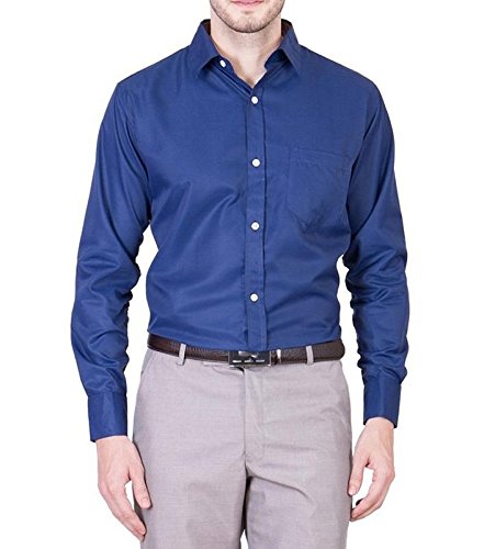 Solid Formal Royal Blue Shirt at Amazon 