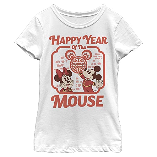 Haut fille Disney Characters Happy Mouse Year col rond anti irritation en coton