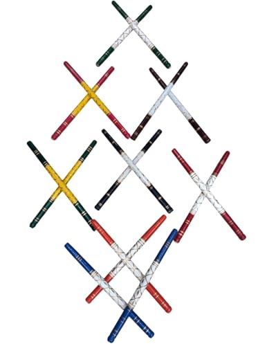 Image of BookMyCostume Wooden White Heavy Sankheda Kolattam Sticks for Dandiya Nights | Traditional Handcrafted Dandiya Sticks for Garba nights | Fancy Dress Accessory for Kids & Adults | (1 Pair - 2 Sticks)