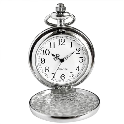 VIGOROSO Classic Pocket Watch with Chain Analog Mens Pocket Watches for Women Pocketwatch Easy to Read Watch for Women - Image 4