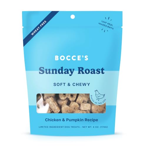 Bocce's Bakery Oven Baked Sunday Roast Treats for Dogs, Wheat-Free