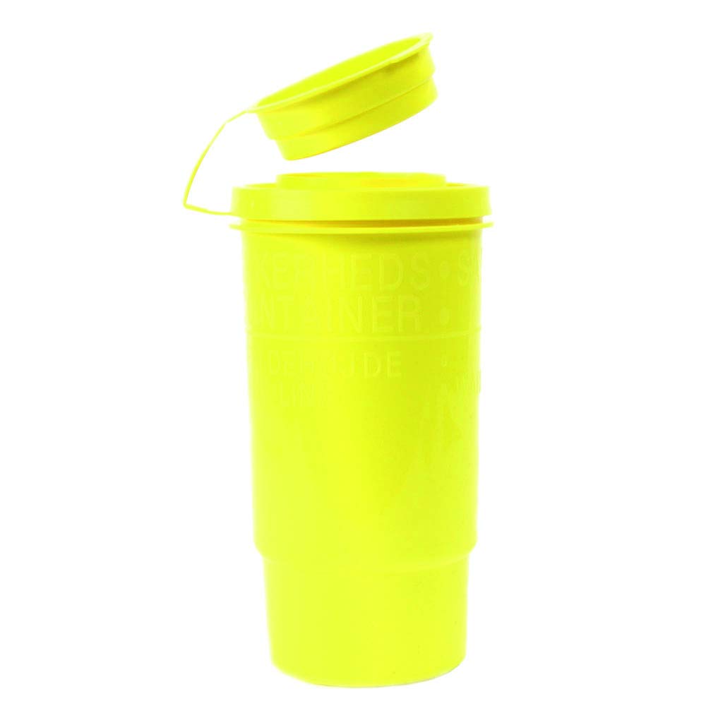 Abwurfbehälter - Servobox, Kanülen-Entsorgungsbox, Nadel-Abwurfeimer, Spritzen Entsorgungsspender, Entsorgungsbehälter - 500 ml - 50 Stück