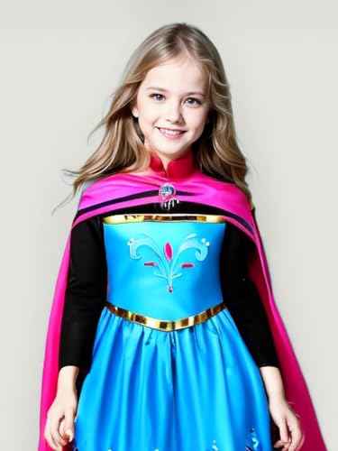 Lurleez Elsa Coronation Dress, Elsa Costume For Girls, Elsa Dress For Girls Frozen Role Play Birthday Party Halloween Age 3-8 thumb #8