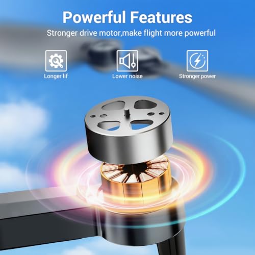 Drone with Camera for Adults 4k FPV Drone One Key Take Off/Land Drones for Kids Adults with 2 Batteries Mini Drone Brushless Motor Toy for Beginners - Image 4