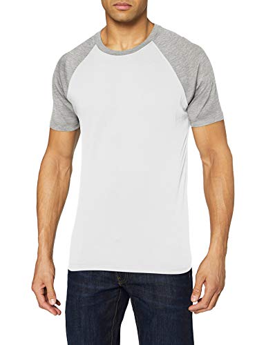 Preisvergleich Produktbild Urban Classics Herren Raglan Contrast Tee T-Shirt, wht / gry, 2XL