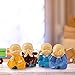 UZHOPM Cute 4PCS Kongfu Monk Statue Car Interior Display Decoration Car Dashboard Ornament Monks Figurine Statue Car Home Decor