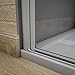 Mamparas de Ducha Puerta Abatible Doble 5mm 80x185cm
