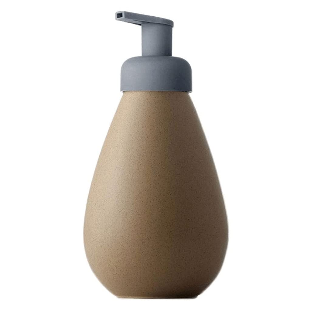 Dozownik Mydła Do Lazienki 24 OZ Ceramiczne dozownik mydła do mydła Dozownik do mydła do mydła do mydła kuchennego i płynów Dozownik Mydła Fo Rąk Do Lazienki(Brown)