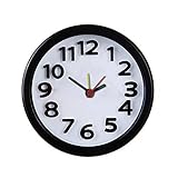 PASATO Creative Cute Size: 9.2 x 4cm Mini Metal Small Alarm Clock Electronic Small Alarm Clock,Classic Snooze Time Large Size Home Bedside Alarm Clock (Black,Size: 9.2 x 4cm)