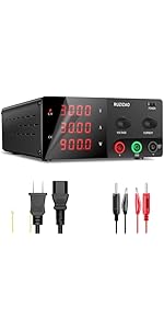 Amazon | RUZIZAO 直流安定化電源、0-120V 0-3A電圧電流調整、出力制御