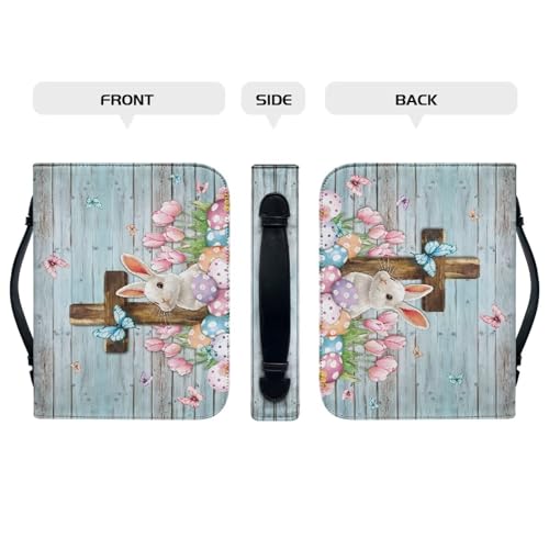 Bible Cover Handbag for Women Girls PU Leather Bible Carrying Bag with Handle Portable Christian Cross Bible Bag3