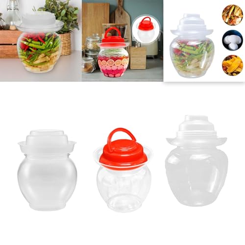 Image of ATORSE Kimchi Jar for Pickling, Kimchi, Sauerkraut, and Fermentation Sauerkraut Jar 1L with A Lid|Home & Garden|Kitchen Dining & Bar|Kitchen Storage & Organization|Canisters & Jars