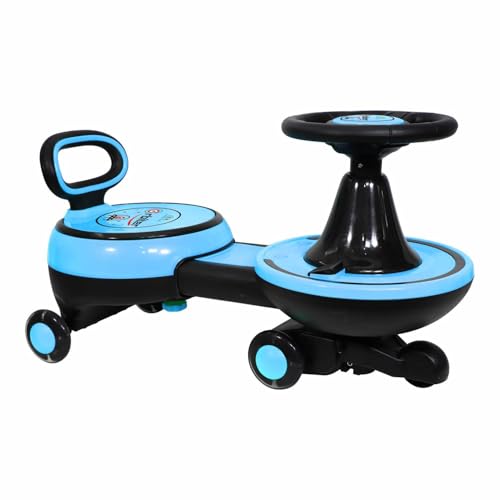 Image of Toyzone Orbiter Electric Magic Car (Blue) | Rechargeable Ride On with 12V 4.5 AH Battery | Colourful LED Lights & Music | Made in India | 6M Battery Warranty | Age 2-10 Years, Upto 30 KGs