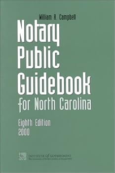 Paperback Notary Public Guidebook for North Carolina Book