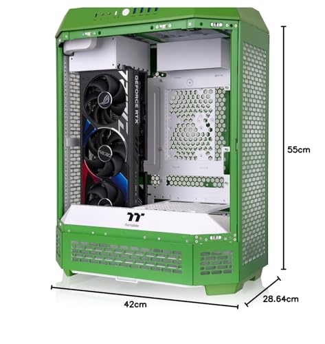 Thermaltake The Tower 600 Mid Tower Chassis | Hidden Connector | Light-Year Green