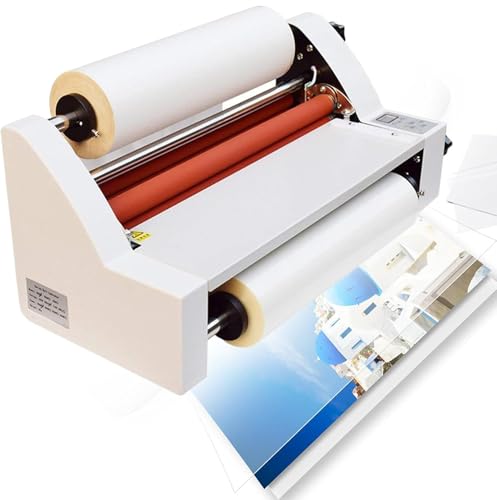 vanenferse Laminadora De Rodillos Fríos Y Calientes, De Una Y Dos Caras, De 34cm/45cm, Máquina Laminadora En Caliente De Cuatro Rodillos, para La Escuela Y La Oficina, Películas, Pantalla Digital
