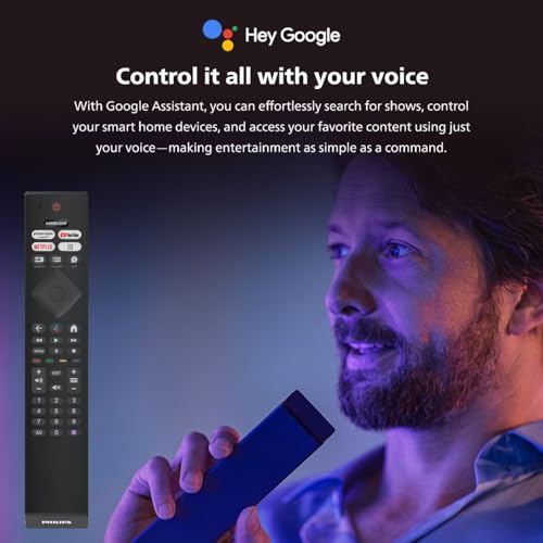 PHILIPS 55 INCH GOOGLE TV (2025-26 NEW MODEL) 4K UHD |GOOGLE ASSISTANT | GOOGLE CAST | HDR| HLG | MEMC | DOLBY AUDIO | GOOGLE UNIVERSAL CONTENT | 55PUT7390