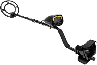 Velleman Detector de Metales con Bobina de busqueda Impermeable de 25 cm, Profundidad hasta 22 cm, Pantalla LCD, sensibilidad y discriminacion Ajustables, conexion para Auriculares