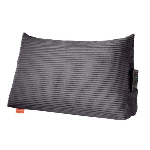 sleepling Rückenkissen Cord Optik, Keilkissen für Bett und Sofa, Lendenkissen, dreieckiges Lesekissen, Strandkissen, Kissen mit abnehmbarem waschbarem Bezug, Seitenfach, 70 cm breit, dunkelgrau sleepling Rückenkissen Cord Optik, Keilkissen für Bett und Sofa, Lendenkissen, dreieckiges Lesekissen, Strandkissen, Kissen mit abnehmbarem waschbarem Bezug, Seitenfach, 70 cm breit, dunkelgrau
