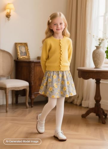 Image of PHIRAMIN Toddler Girl Mary Jane Student Oxford Shoes-Little Girl School Uniform Shoes for Wedding Party