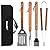 IMAGE BBQ Accessories Grilling Tools,Stainless Steel BBQ Tools Grill Tools Set for Cooking, Backyard Barbecue & Outdoor Camping Gift for Man Dad Women Barbecue Enthusiasts Set of 4