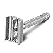 VIKINGS BLADE Safety Razor for Women, Easy, Quick Release Head, Double Edge. Smooth, Reusable, Recyclable (Model: Chrome)