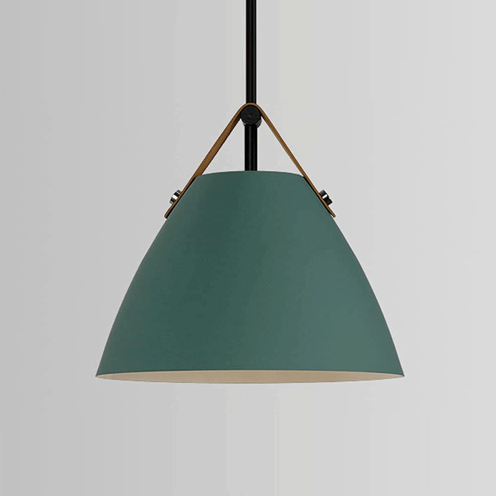 Lustre pendant en métal blanc 36cm | Plafonnier moderne en fer - 8