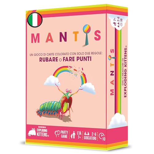 Asmodee – MANTIS – Divertente e Colorato Party Game