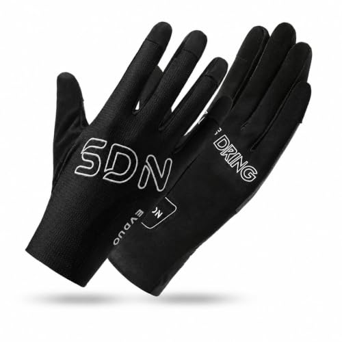 Image of Summer Outdoor Cycling Gloves Shock-Absorbing Wear-Resistant Breathable Non-Slip M ANQ-OJ54 Black (New Upgraded All-Round Protection)