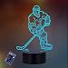 Produktbild 3D Eishockey Sport Illusions LED Lampen Fernbedienung USB Power 7/16 Farben 3D LED Lampe Formen Kinder Schlafzimmer Geburtstag Weihnachten Geschenke