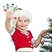 5 Pieces Christmas Finger Puppets Toys for Kids Elk Santa Claus Snowman Christmas Tree Character Party Favors Goodie Bag Fillers