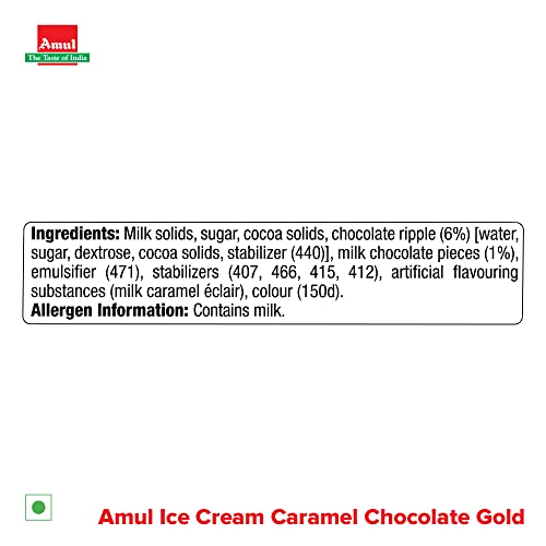 Amul Tub Caramel Chocolate Gold, 1 L