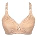 sous-vêtements Bra Mode Libre sous-vêtements imprimés sous-vêtements Women Bra Intimate Un Seul Morceau (Beige, 80)
