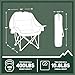 OUTSIDER Oversized Camping Chair, Comfort Padded Lounge Chair,Outdoor Camp Folding Chair, Balcony Lounge 400lb Capacity