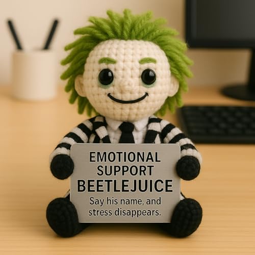 Muñecos de crochet personajes de horror hechos a mano miniatura 4