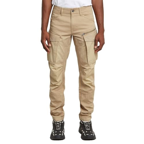 G-STAR Raw - Mens Rovic Zip 3D Regular Tapered Pants, Color Lion, Size: 35W x 36L