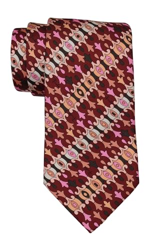 Cravate géométrique Emilio Pucci multicolore, accessoire de luxe en soie medium