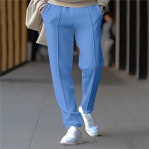 evzosrz Men's Casual Sweatpants Lightweight Open Bottom Pants Jogger Yoga Pant Regular Fit Track Trousers with Pockets2