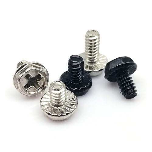 100 6#-32x5/6/8mm PCP[X d PSU n[hhCu }U[{[h rfIJ[h wbh}Eg ŒlW {g(Black,6-32x6mm)