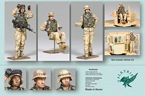 Kit de figuras de resina 3 soldados 1:35 sin pintar miniatura 1