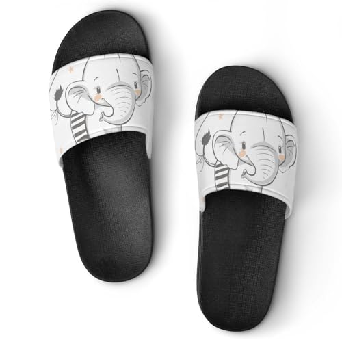 Chaussons de maison slide éléphant pour vos moments détente