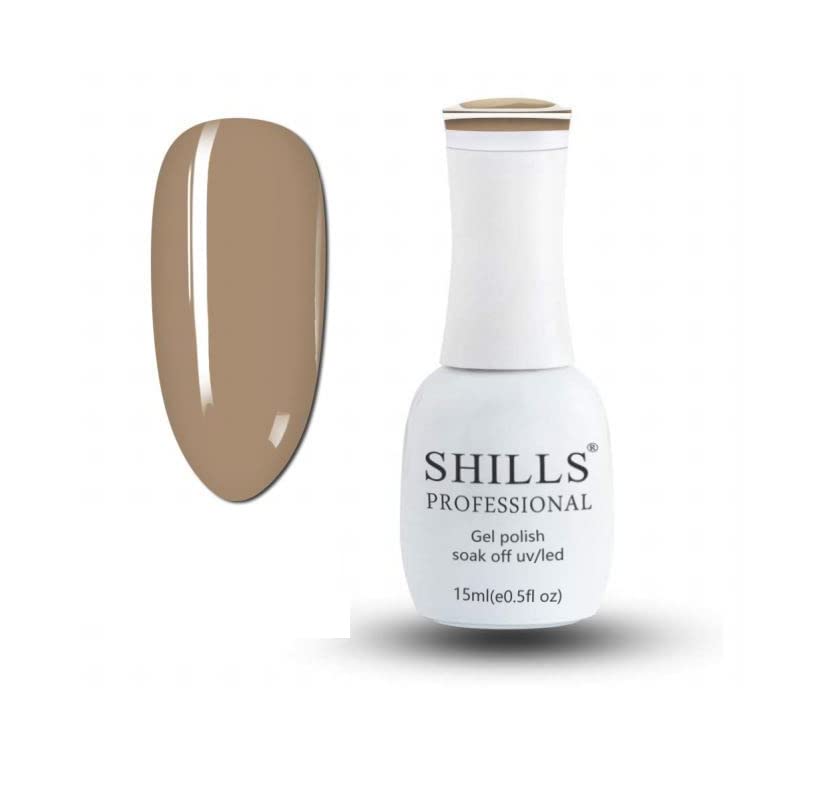 Image of SHILLS PROFESSIONAL Soak Off Uv Led Gel Polish Beige 15 Ml