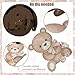 CANDY CHEF We Can Bearly Wait Hanging Swirls Bear Baby Shower Decorations Teddy Bear Hanging Streamers 20Pcs Bear Party Hanging Decorations for Bear Birthday Party Decoration Supplies