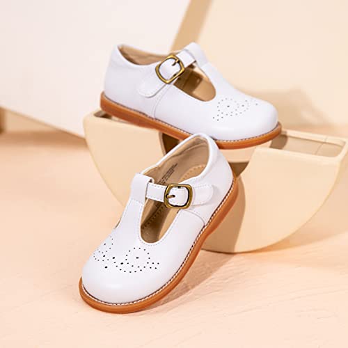 Image of GINFIVE Toddler Girls Mary Jane School Oxford Dress Flat Shoes for Wedding