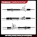 PHOBOOS Hydraulic Power Steering Rack and Pinion Assembly Compatible with Toyota Sienna 2004-2006, Toyota Sienna 2007-2010 3.3L, 3.5L, New Unit, Leak Resistance, Direct Fit, Ref. 26-2619