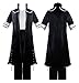 Hcxbb-1 Costume Cosplay di Kam-Inari D-Enki, B-OKU N-O H-Ero A-Cademia Cappotto Costume da Carnevale di Halloween (Color : Noir, Size : L)