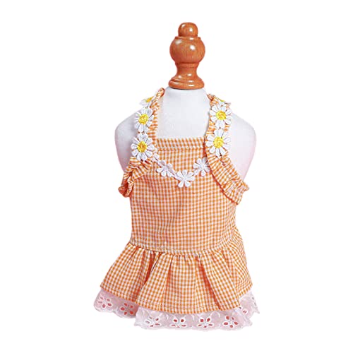 Vestido floral para perros XS