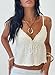 Princess Polly Kellan Cream Crinkle V Neck Tie Detail Crop Top