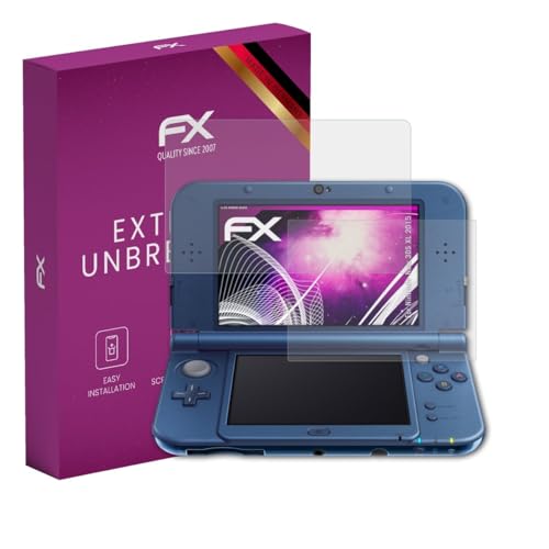 atFoliX Glasfolie kompatibel mit Nintendo New 3DS...